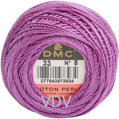 33 Нитка DMC Pearl Cotton (10х80 м) 100% бавовна, арт.116/8