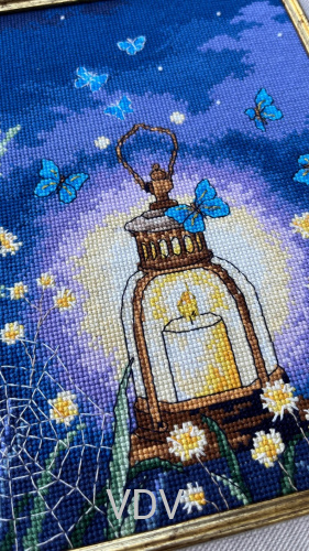 Електронна схема М-0282 "Магія світла" (PDF-схема для вишивання муліне ДМС) 17.5х22 см фото 2