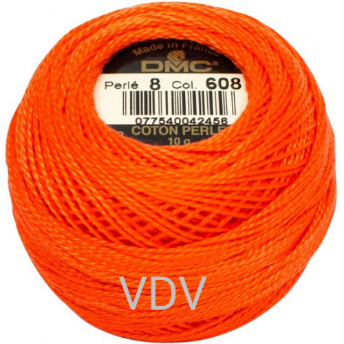 608 Нитка DMC Pearl Cotton (10х80 м) 100% бавовна, арт.116/8
