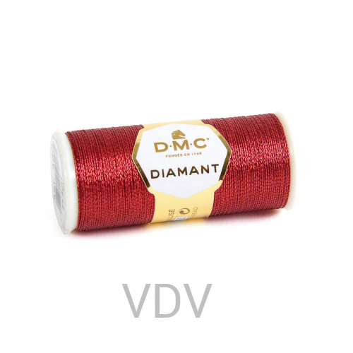 D321 Нитка Diamant металізована для ручної вишивки, 35 м