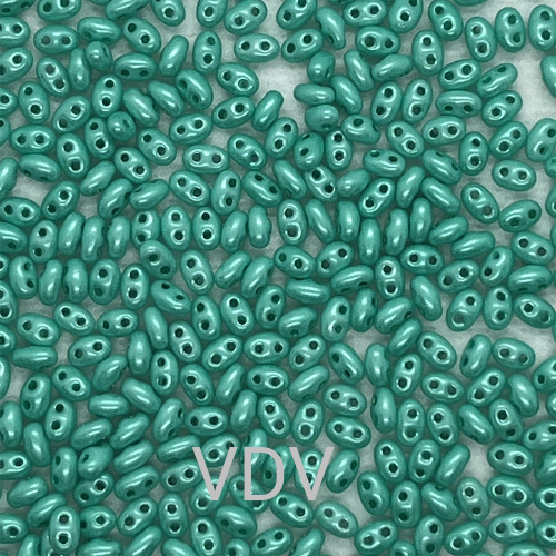 16958-2,5/5-96001-321 Бісер Чехія Twin (перлиновий бірюзовий) 50 г