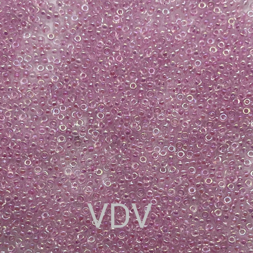 RR-270 Бісер Miyuki Round Rocailles 11/0 (рожевий прозорий темний з переливом) 50 г