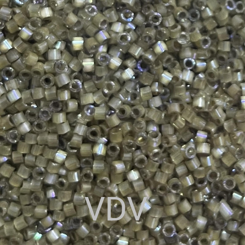 DB-680 Бісер Miyuki Delica Beads 11/0 (сатин райдужний бежево-оливковий) 50 гр  