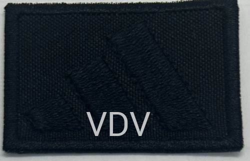 ТА-Г-Adidas Термоаплікація клейова 50х35 мм, чорний (уп. 5 шт)