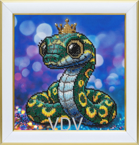 КВ Т-1410 "Змійка" ((вишита картина бісером Preciosa (Чехія) бісер10) 20х20 см