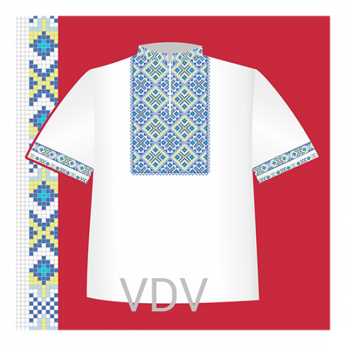 СХ2-009 Схема для вишивання сорочки-вишиванки для хлопчика ВДВ (122-140 см)