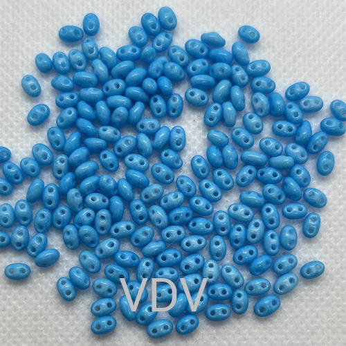03634-2,5/5-96001-321 Бісер Чехія Twin (натуральний сольгель блакитний яскравий) 10 г