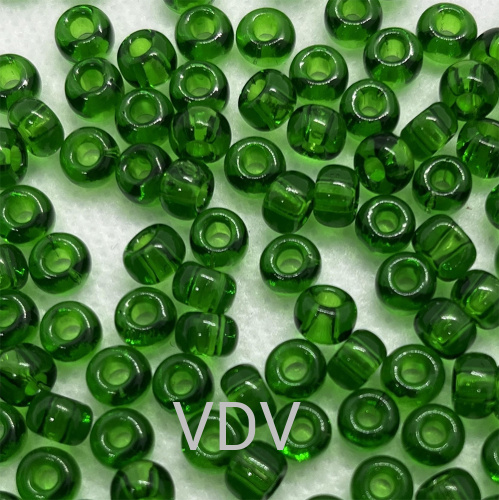 50120-2/0--19001-311 Бісер Чехія (для біжутерії прозорий зелений темний) 50 г