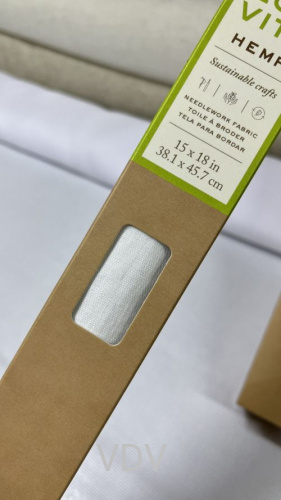 Тканина рівномірна DMC 38,1х45,7 см 100% конопля, колір 0021 EV100/S 