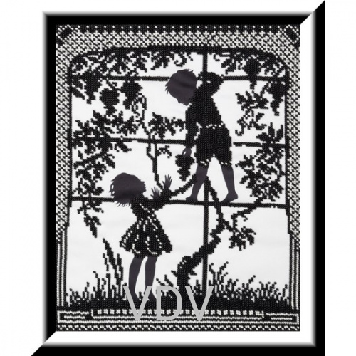 КВ Т-0599 "Дітлахи" (вишита картина бісером Preciosa (Чехія) 23х29 см