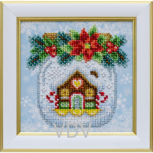 КВ Т-1284 "Різдвяний настрій" (вишита картина бісером Preciosa (Чехія) 13х13 см