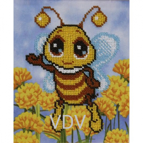 Т-0019 "Бджілка" (схема для вишивання бісером) 21х23 см