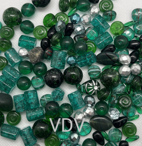 Мікс намистин 24-EMERALD Preciosa (Чехія) 250 г