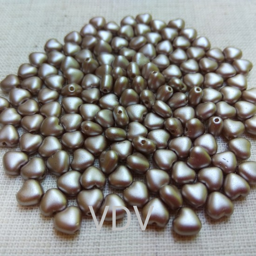 111-79001-00-6/6мм-02010-25005 Намистини HEARTS (сірий світлий) 10 г