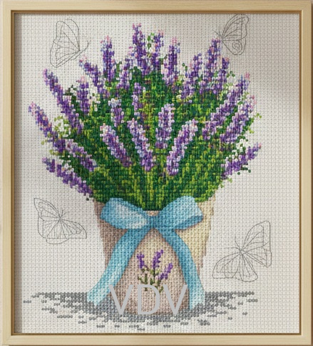 М-1272 "Лаванда" (набір для вишивання муліне ДМС) 15х20 см
