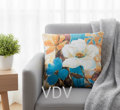 ГПМ-046 Чохол для інтер'єрної подушки (Вінтаж) 40х40 см