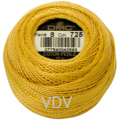 725 Нитка DMC Pearl Cotton (10х80 м) 100% бавовна, арт.116/8