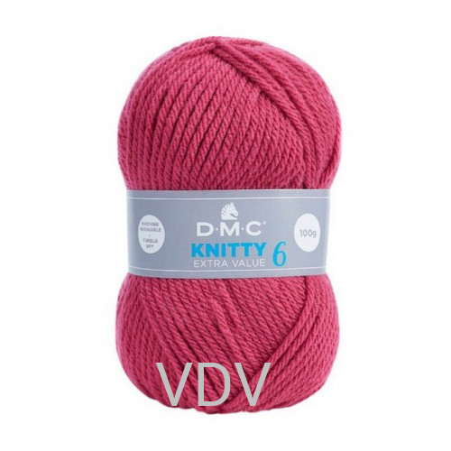 846 Пряжа DMC Knitty 6 (10 мотків х 100 гр) 137 метрів, 100% акрил (Франція)