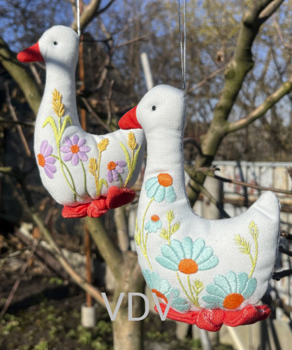 М-0339 "Гусочки" (набір для виготовлення іграшки, 2 шт. в комплекті) 10х15 см