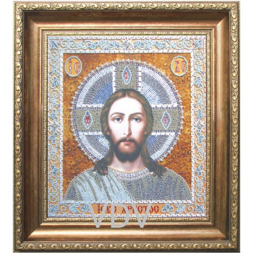 КВ Т-0460 "Ісус Христос" (вишита картина бісером Preciosa (Чехія) 25x28 см