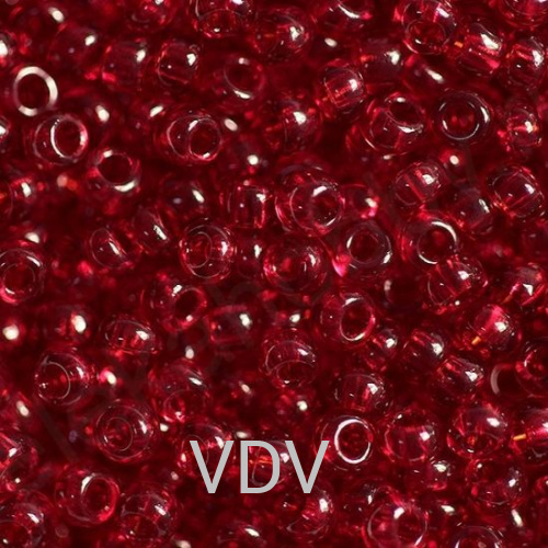 103-10/0-90090 Бісер Чехія (прозорий червоний темний) 50 г