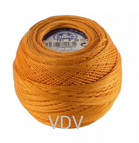741 Пряжа DMC (Франція) Cebelia (10х50 г/258 м) 100% бавовна, арт.167А/10