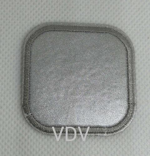 Термоаплікація світловідбиваюча, клейова "Квадрат" 40х40 мм (уп. 5 шт) ТА-8129 