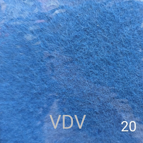 HQ170-020 фетр апретований, листовий товщина 1.2 мм, розмір 20х30 см (уп.10 шт.) синій ( від 10 уп)