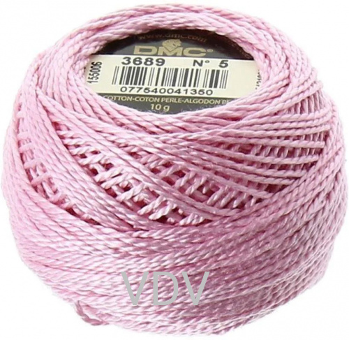 3689 Нитка DMC Pearl Cotton (10х45 м) 100% бавовна, арт.116/5 3689 Нитка DMC Pearl Cotton (10х45 м) 100% бавовна, арт.116/5