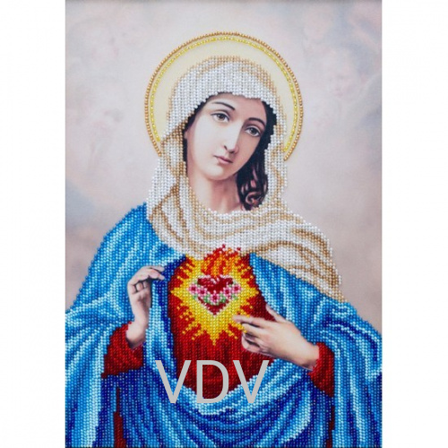 Т-1099 "Священне серце Марії" (схема для вишивання бісером) 21х30 см