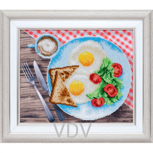 КВ Т-1151 "Доброго ранку"  (вишита картина бісером Preciosa (Чехія) 30x25 см