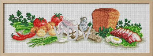 М-1000 "Сало-бум" (набір для вишивання муліне ДМС) 47x22 см