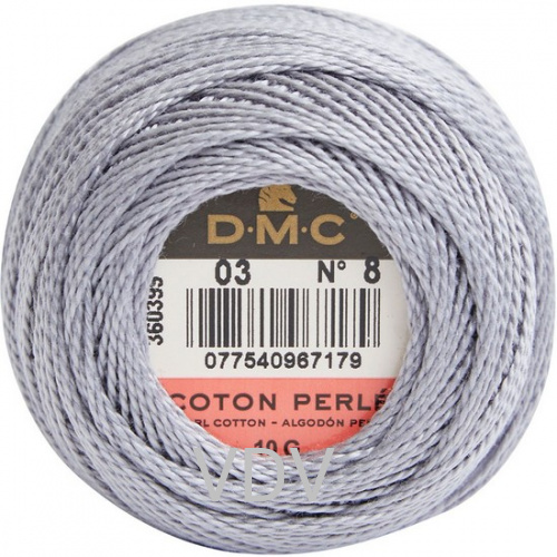 03 Нитка DMC Pearl Cotton (10х80 м) 100% бавовна, арт.116/8