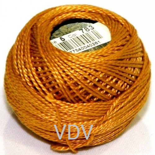 783 Нитка DMC Pearl Cotton (10х45 м) 100% бавовна, арт.116/5