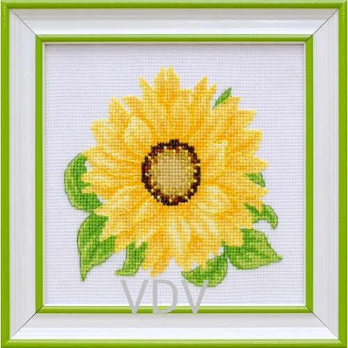 М-0125 "Соняшник" (набір для вишивання муліне ДМС) 15х15 см