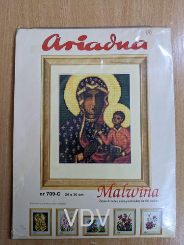 709C "Божа Матір Ченстоховська" Ariadna (набір для вишивання муліне)