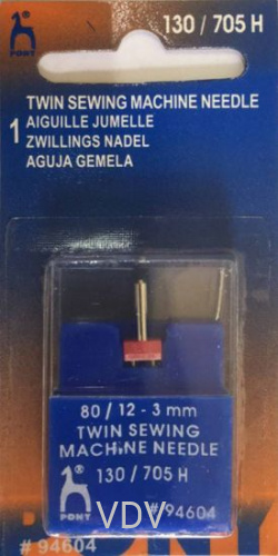 94604 Голка маш. Pony (Індія) Подвійна 80 (5 блістерів)