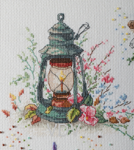 М-0297 "Пахощі літа" (набір для вишивання муліне ДМС) 30х37 см. Вишивка Квіти. фото 2