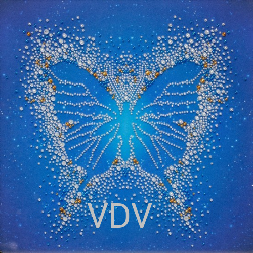 КВ ТН-1246 "Метелик" (вишита картина бісером Preciosa (Чехія) 30x30 см