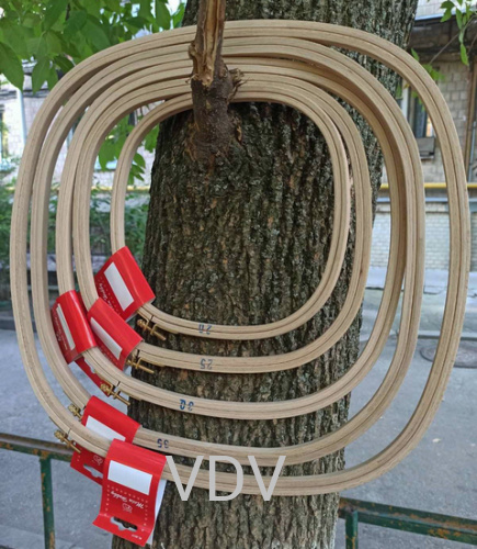 202-2020 П'яльці дерев’яні Klass & Gessmann (200х200 мм) квадратні