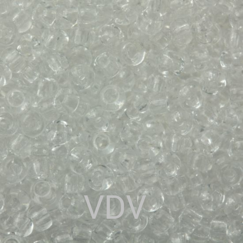 101-10/0-00050 Бісер Чехія (прозорий сніжний білий) 50 г