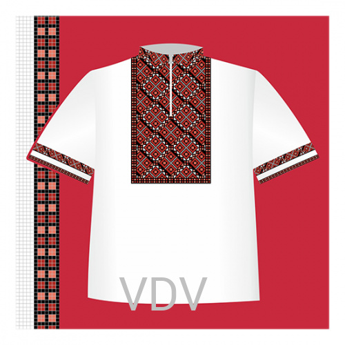 СХ2-004 Схема для вишивання сорочки-вишиванки для хлопчика ВДВ (122-140 см)