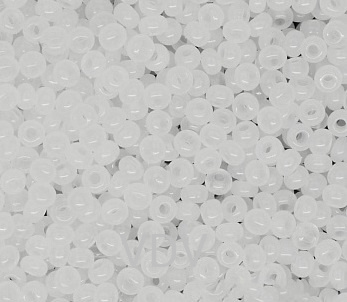 02090-2/0-19001-311 Бісер Чехія (для біжутерії алебастровий білий) 50 г