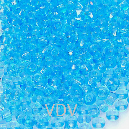 123-15/0-60000 Бісер Чехія (прозорий, небесно-блакитний) 10 г
