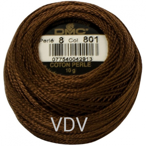 801 Нитка DMC Pearl Cotton (10х80 м) 100% бавовна, арт.116/8