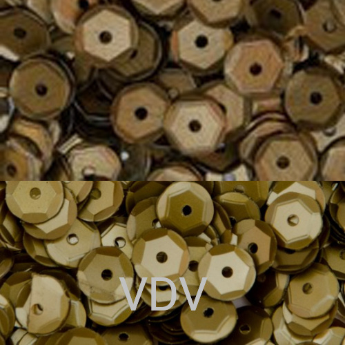 Паєтки (Дубаї) шестигранні 6 мм Мікс 10 (Бронза темна) (10 уп. по 5 г)