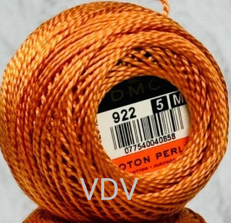 922 Нитка DMC Pearl Cotton (10х45 м) 100% бавовна, арт.116/5