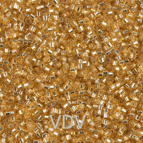 DBS-42 Бісер Miyuki Delica Beads 15/0 (блискучий, золотистий) 50 г