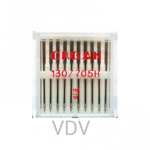 Машинні голки Organ (Японія) Стандарт N110, 10 штук Машинні голки Organ (Японія) Стандарт N110, 10 штук