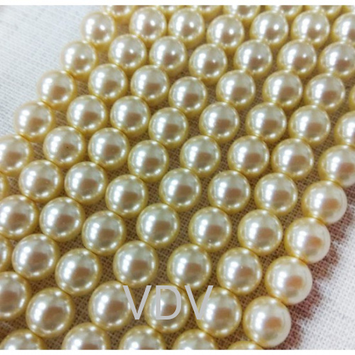 70481 Намистини перлинові (Чехія) (4 низки х 80 шт) 6 мм